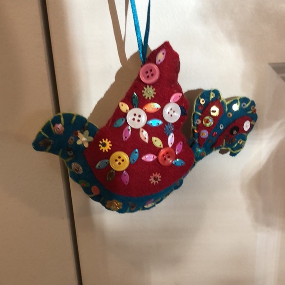 Fancy Bird Christmas Ornament Hand crafted! - Picture 8 of 8